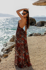 Oria Orange - Maxi Dress